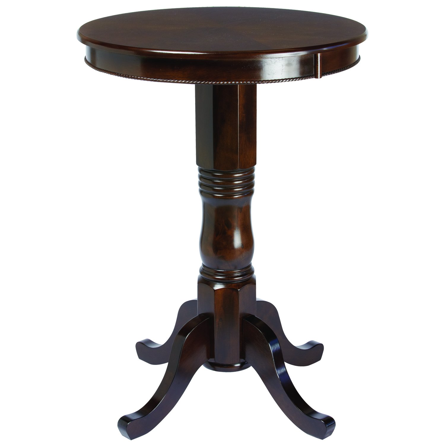 RAM Game Room Round Pub Table Cappuccino - Classic Design for Your Bar or Kitchen