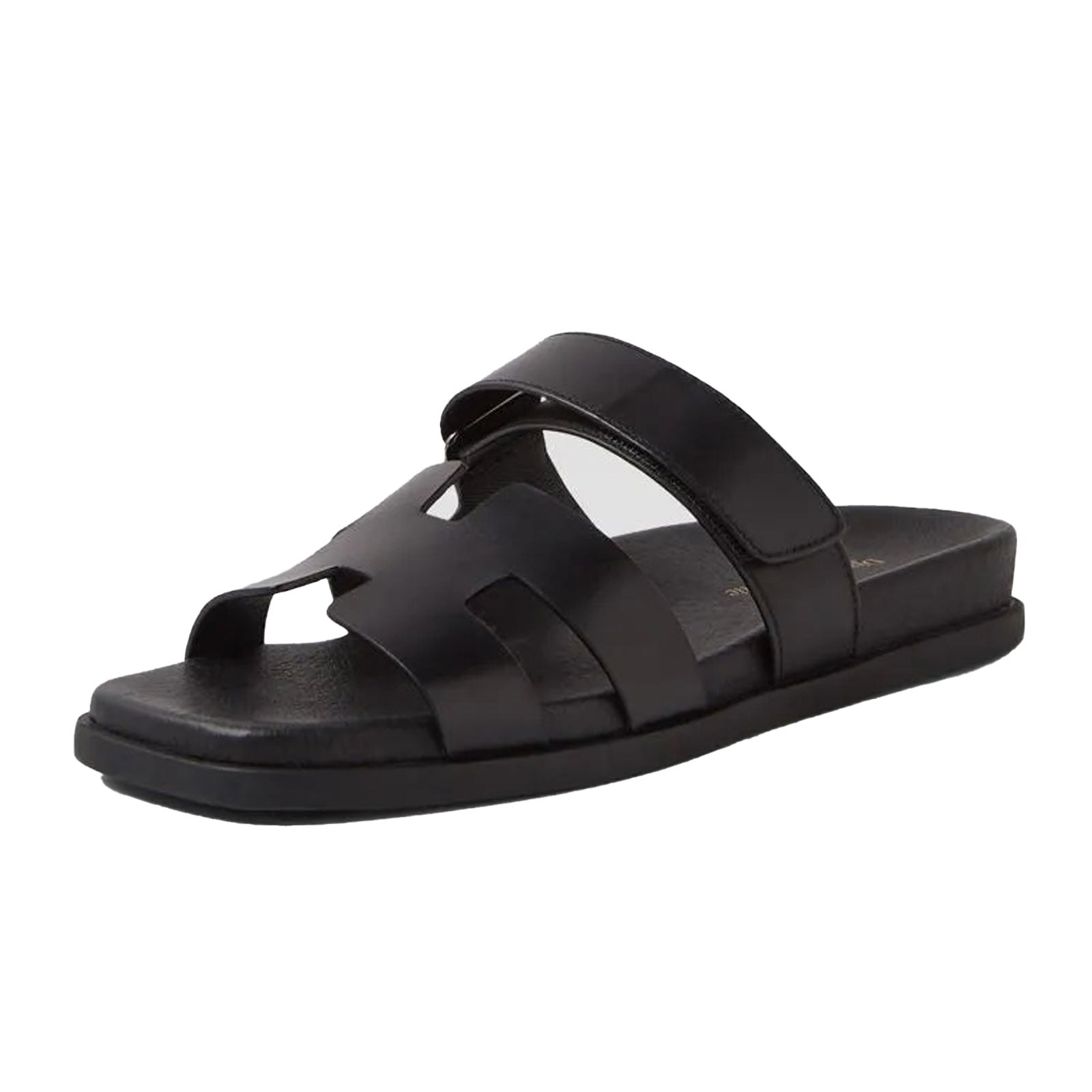 Django & Juliette Women's Nodette Slide Sandals - Black | Comfortable Summer Casual Sandals for Beach, Pool & Everyday Wear