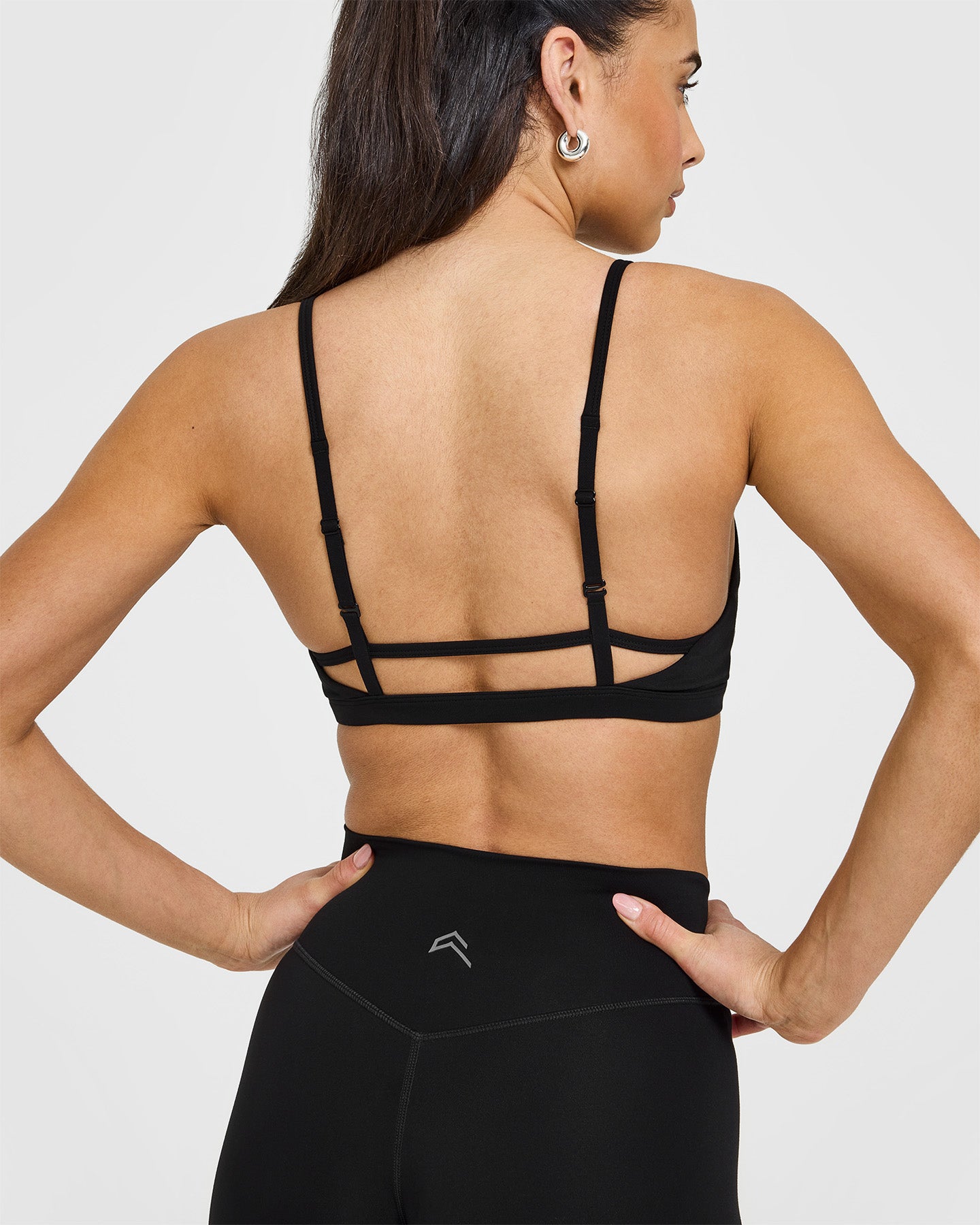 Timeless Strappy Bralette - Comfortable Wireless Lace Bralette for Women | Black | Perfect for Everyday Wear, Yoga & Lounge