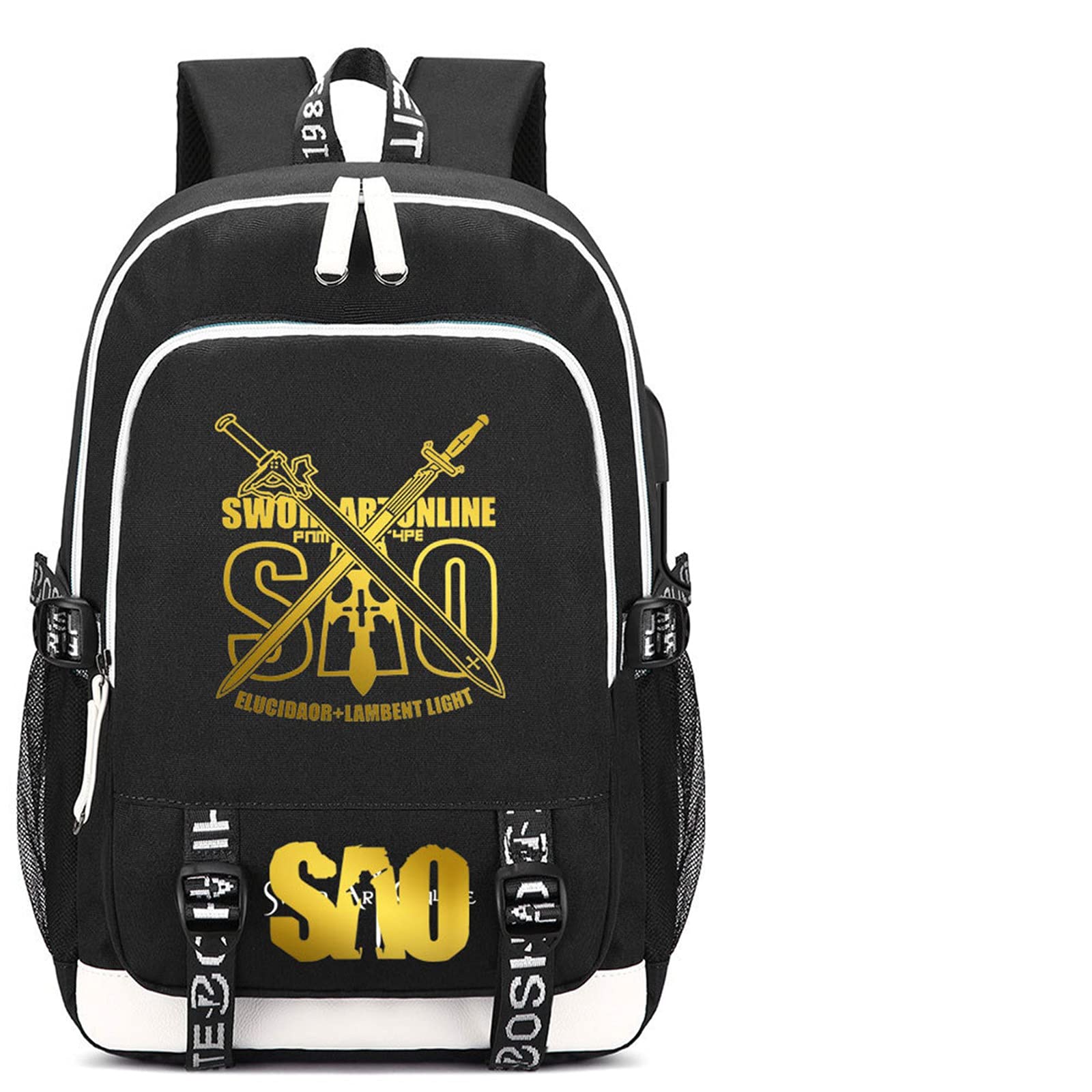 ISaikoy Anime Sword Art Online Cosplay Backpack - Stylish Bookbag for School, Travel & Daily Use | Lightweight Shoulder Bag with SAO Design | Perfect for Anime Fans & Convention Cosplay