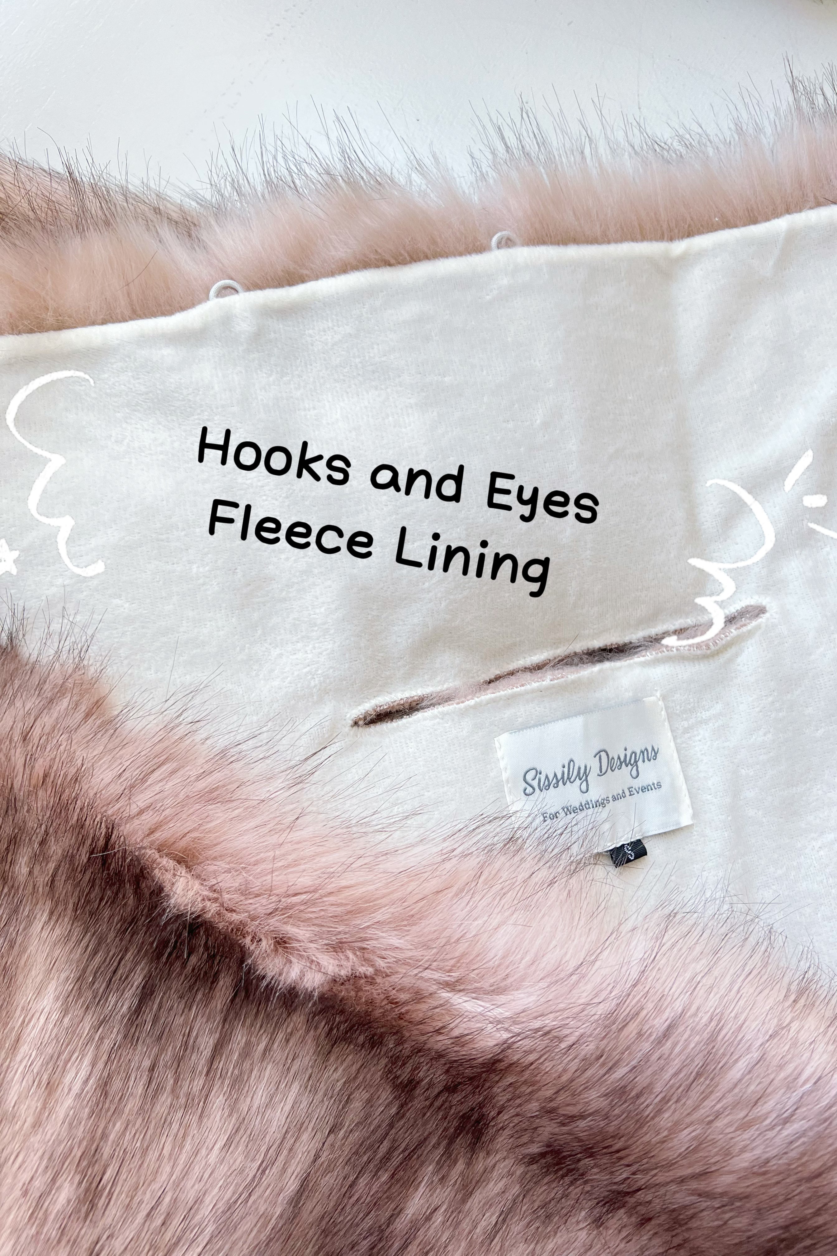 Stylish Pink with Black Tips Faux Fur Shawl Wrap - Elegant Winter Fashion Accessory for Women | Perfect for Parties, Weddings & Cold Weather Outfits