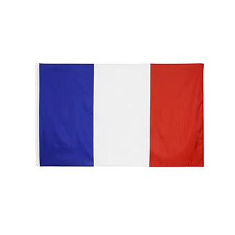 French Flag 90x150cm - Premium Quality Polyester Fabric - Large Outdoor & Indoor Flag for Home, Garden, Sports Events & National Celebrations