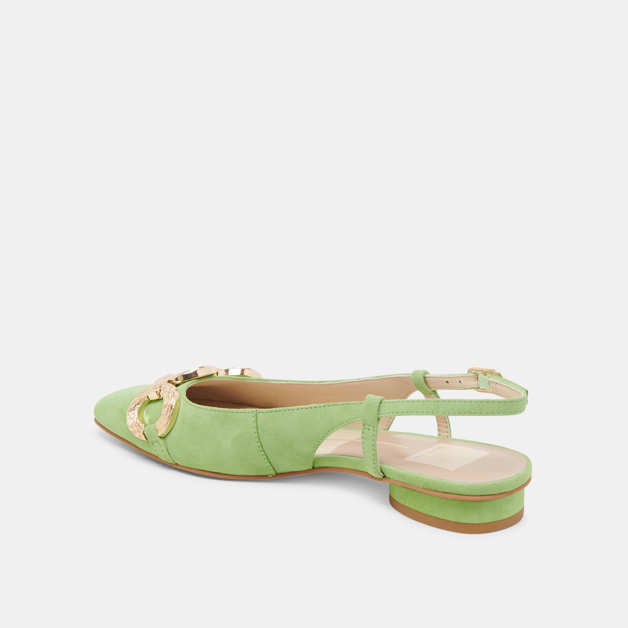 RAMANO FLATS LIME SUEDE - Women's Comfortable Slip-On Loafers for Casual Wear & Office Outfits