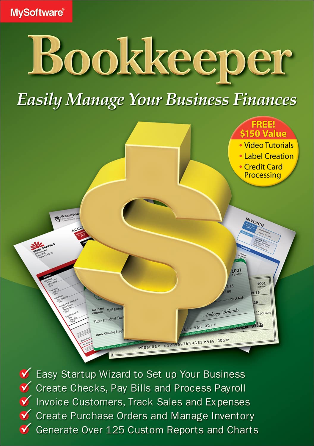 Professional Bookkeeper Software [PC Download] - Manage Finances, Track Expenses & Generate Reports for Small Businesses & Freelancers