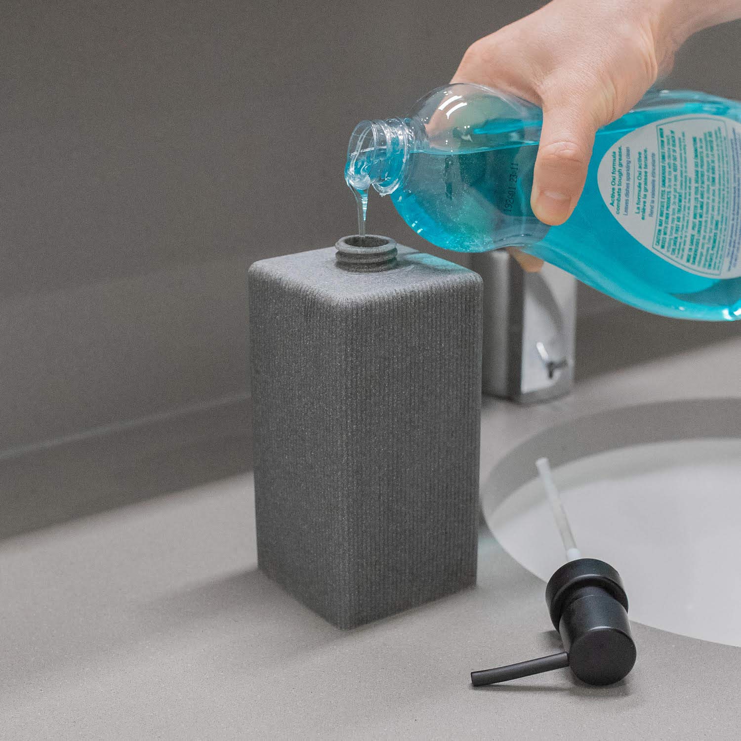 Modern Tall Soap Dispenser for Bathroom & Kitchen - 8