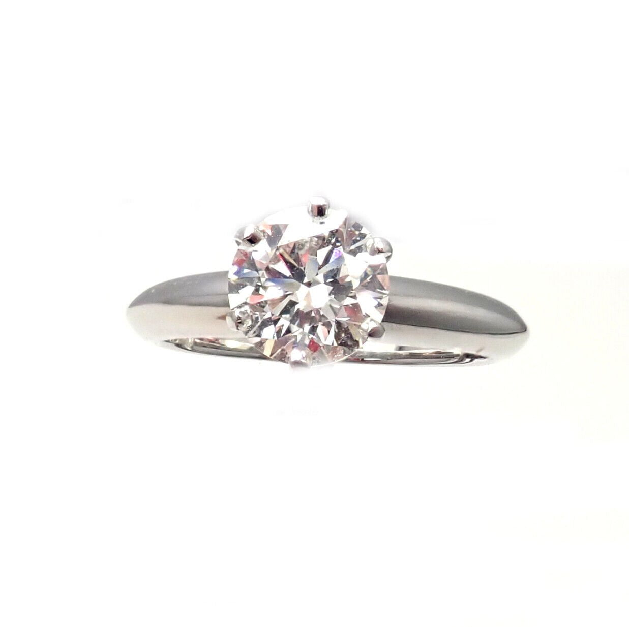 Authentic Tiffany & Co. Platinum 1.13ct Diamond H VS1 Engagement Ring with Certification - Perfect for Proposals, Weddings & Anniversary Gifts