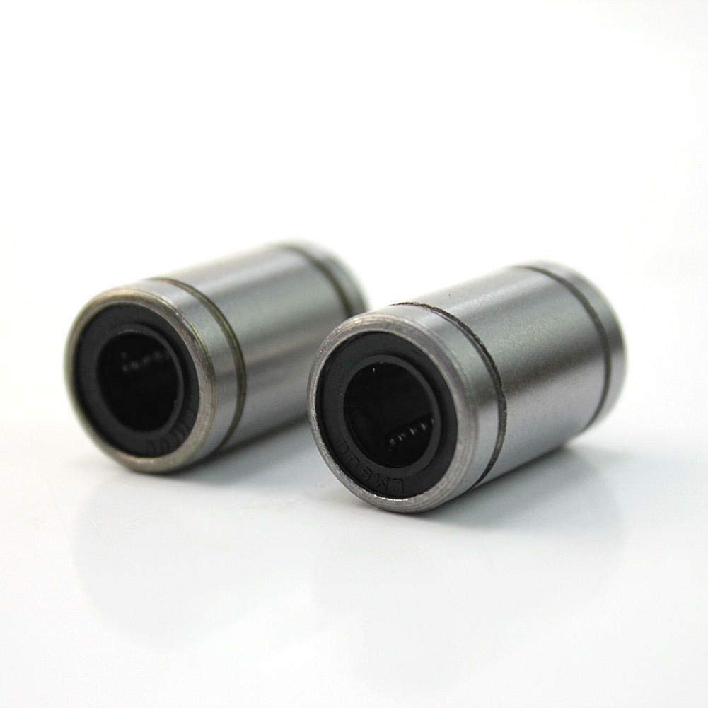 2PCS LM8 Linear Motion Ball Bearing Bushing for 3D Printer CNC Machine - Smooth Linear Guide Rail System for DIY Robotics, Laser Cutters & Automation Projects