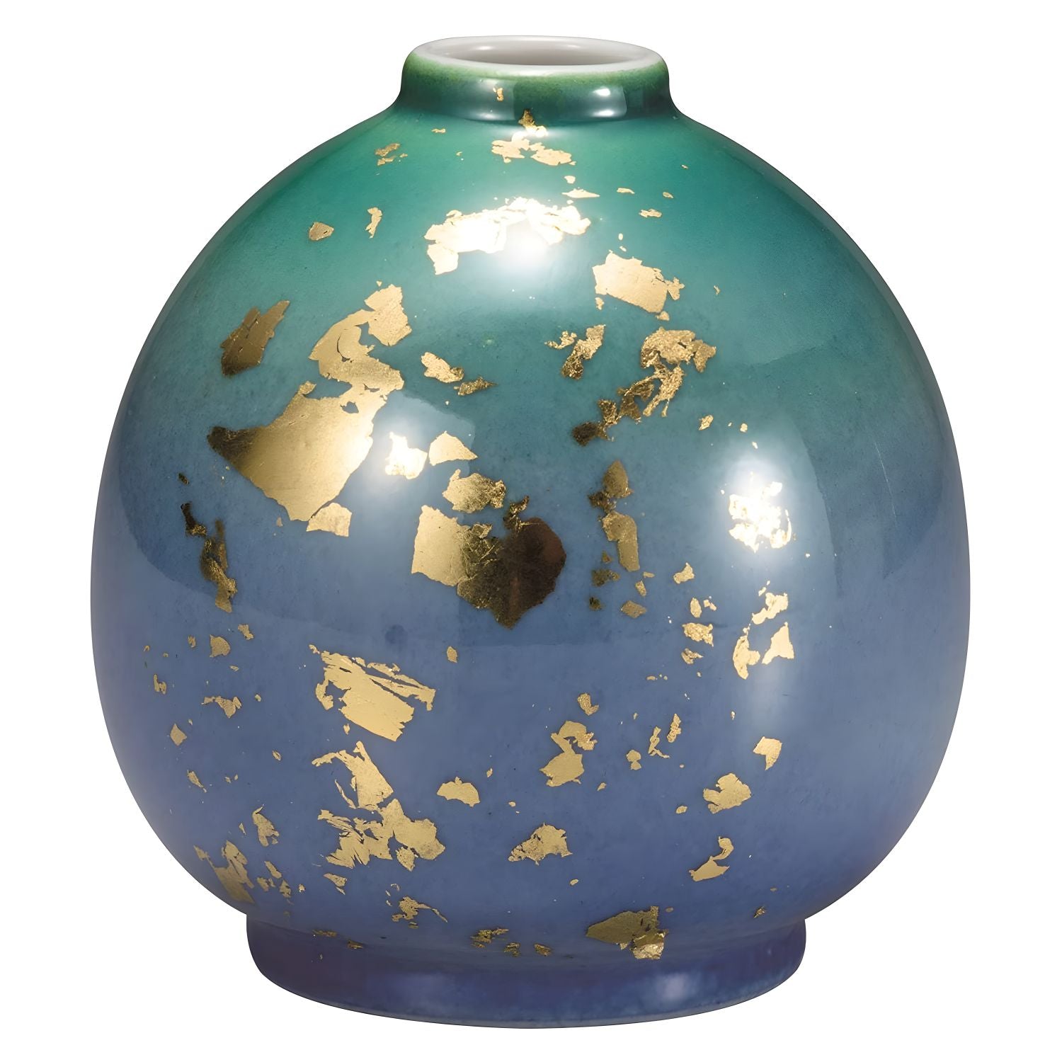 Authentic Kutani Ware Porcelain Single Flower Vase - Emerald Green Japanese Ceramic Art | Perfect for Home Decor, Wedding Centerpieces & Luxury Gifts