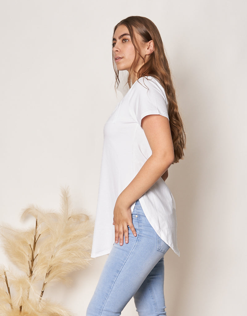 Basic Loop Tee - Soft Cotton Short Sleeve T-Shirt for Men & Women | Casual Everyday Wear, Gym, Lounge, and Street Style