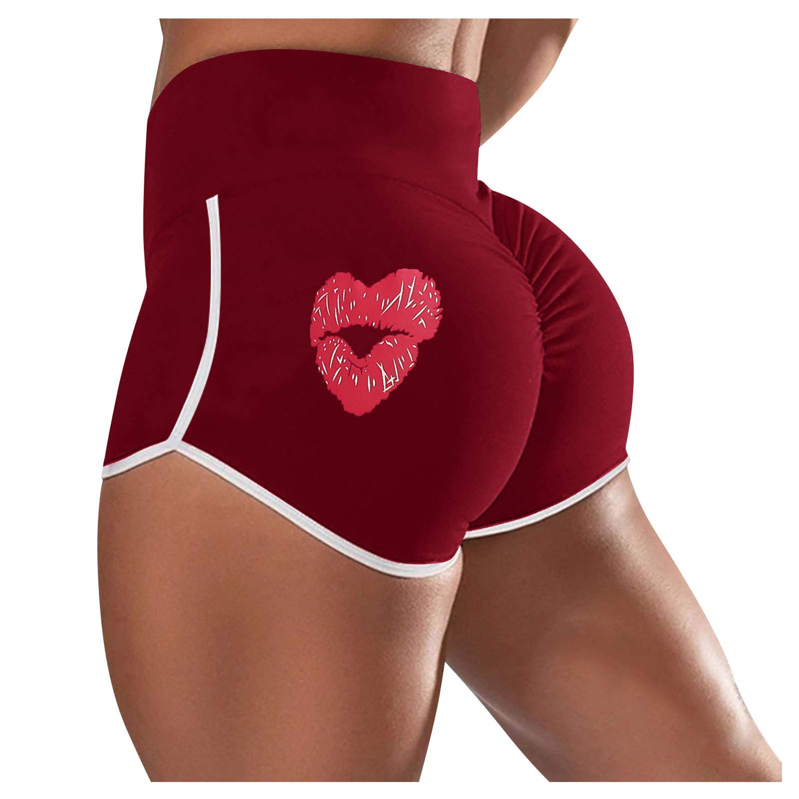 Women's High Waist Yoga Pants - Athletic Running Shorts with Elastic Waistband for Sports & Workout - Perfect for Yoga, Gym, and Casual Wear