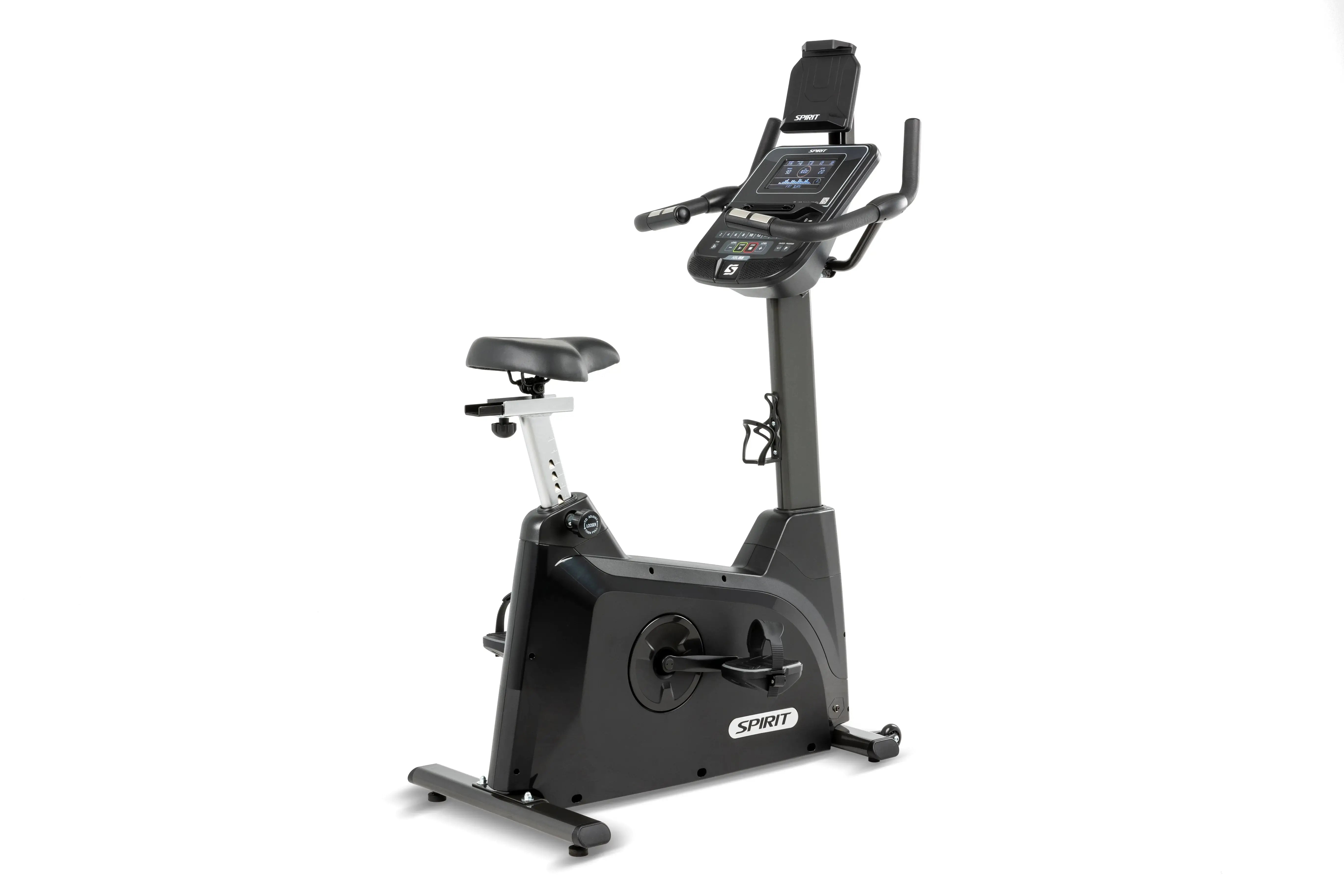 Spirit XBU55V2 Upright Exercise Bike for Home Gym - Cardio Workout Equipment for Indoor Cycling & Fitness Training