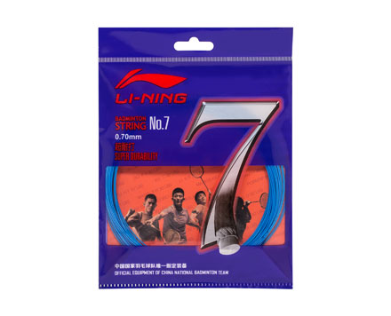 Li Ning BADMINTON STRING NO. 7 AXJJ014 - Professional Single Roll for Badminton Rackets - Perfect for Tournament Play & Training Sessions