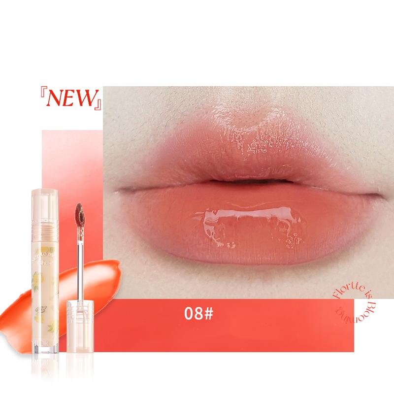 FLORTTE First Kiss Series Glossy Lip Gloss - Hydrating & Shiny Lip Makeup for Daily Wear, Date Night & Special Occasions