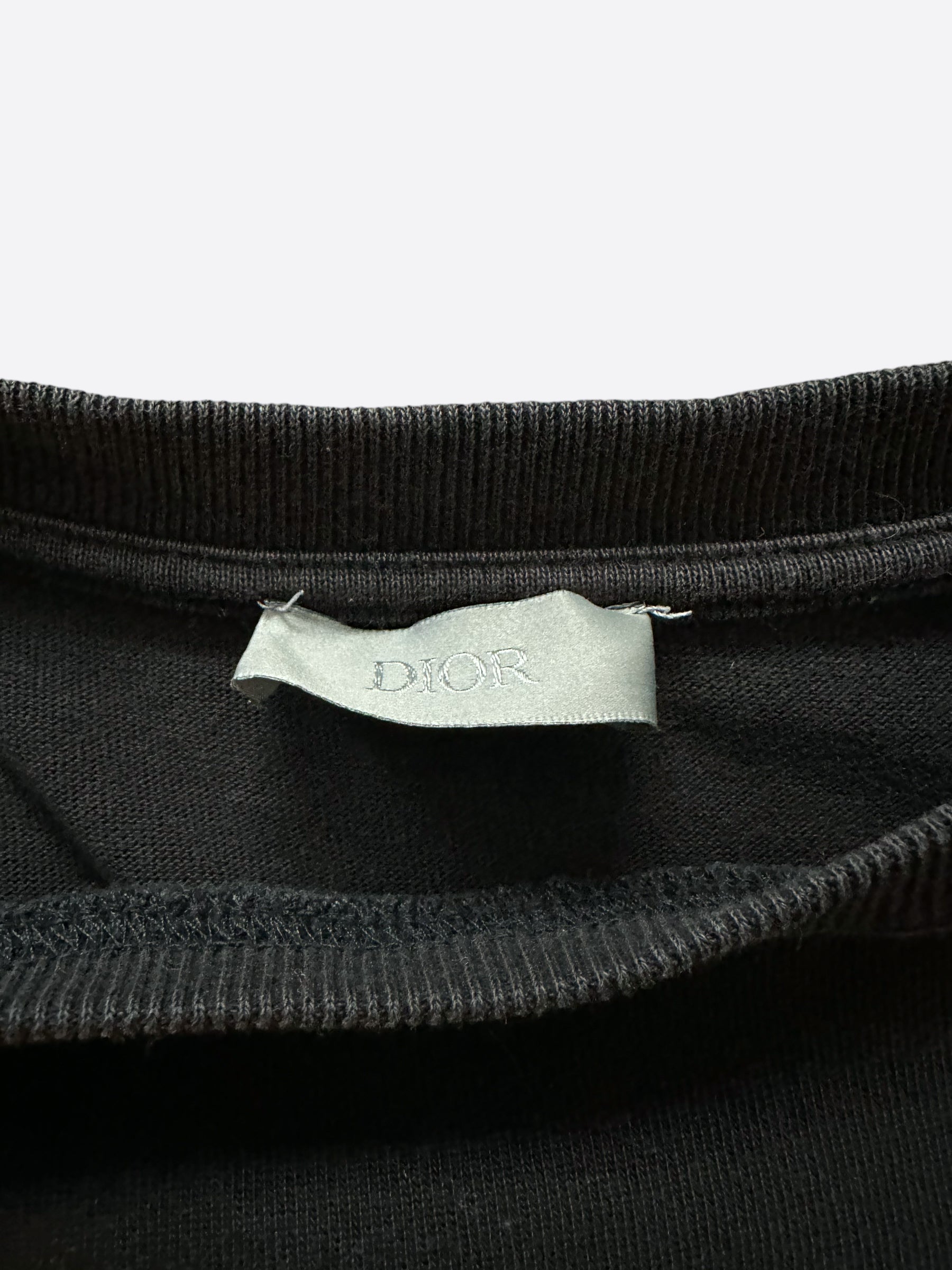 Dior Daniel Arsham Black & Blue Logo T-Shirt for Men - Limited Edition Designer Cotton Tee | Streetwear Fashion & Casual Outfit Essential