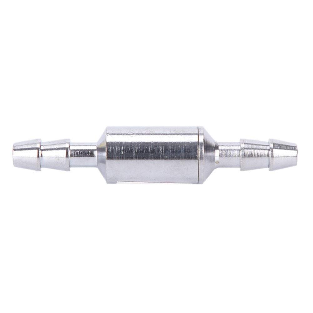 1pc Stainless Steel CO2 Check Valve - One-Way Airflow for Aquarium CO2 Diffuser & Regulator - Prevent Backflow for Fish Tank, Hydroponics, and Beer Brewing Systems