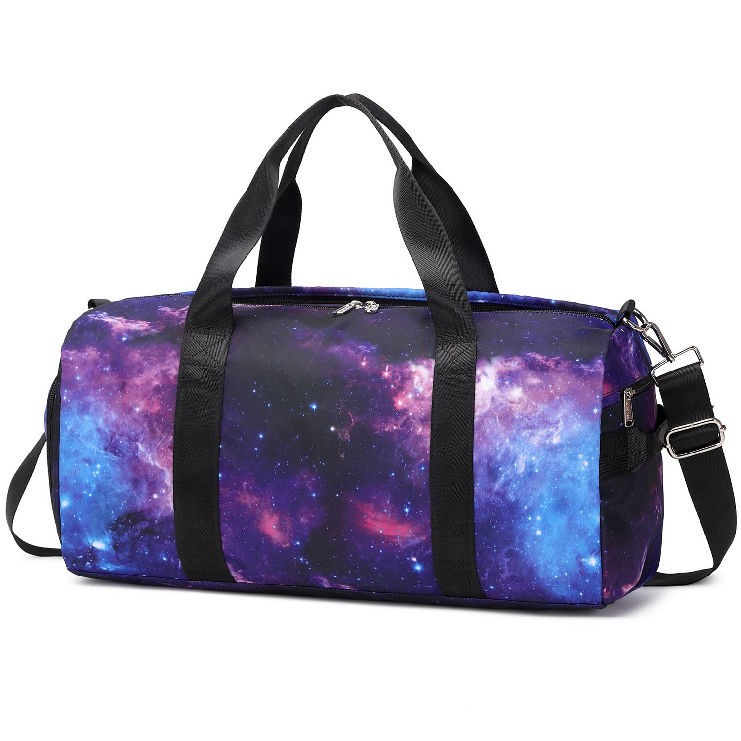 **Abshoo Sports Gym Bag for Women & Men - Durable Travel Duffel Bag with Shoe Compartment - Perfect for Gym, Travel & Weekender Trips (Galaxy Navy)**