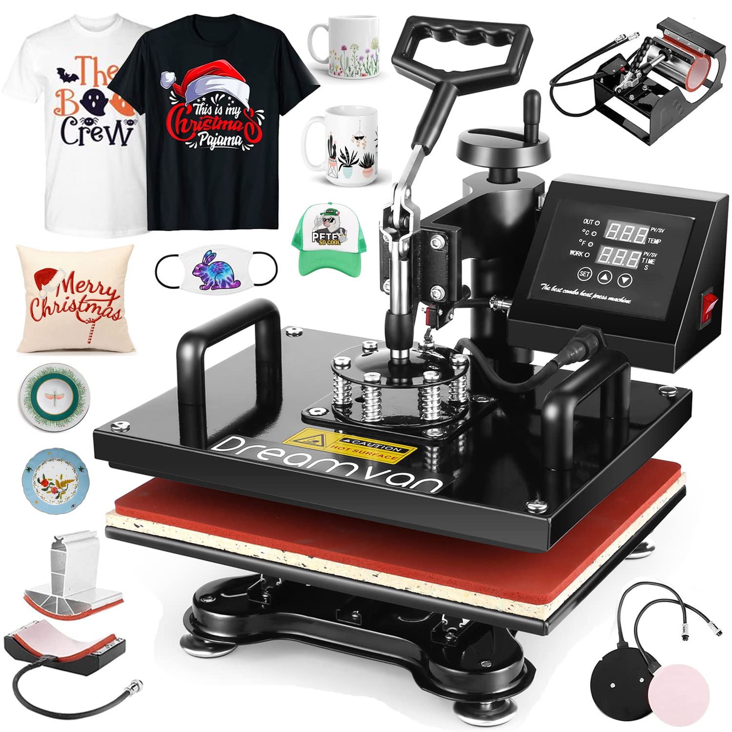 5 in 1 Multifunction Heat Press Machine 12