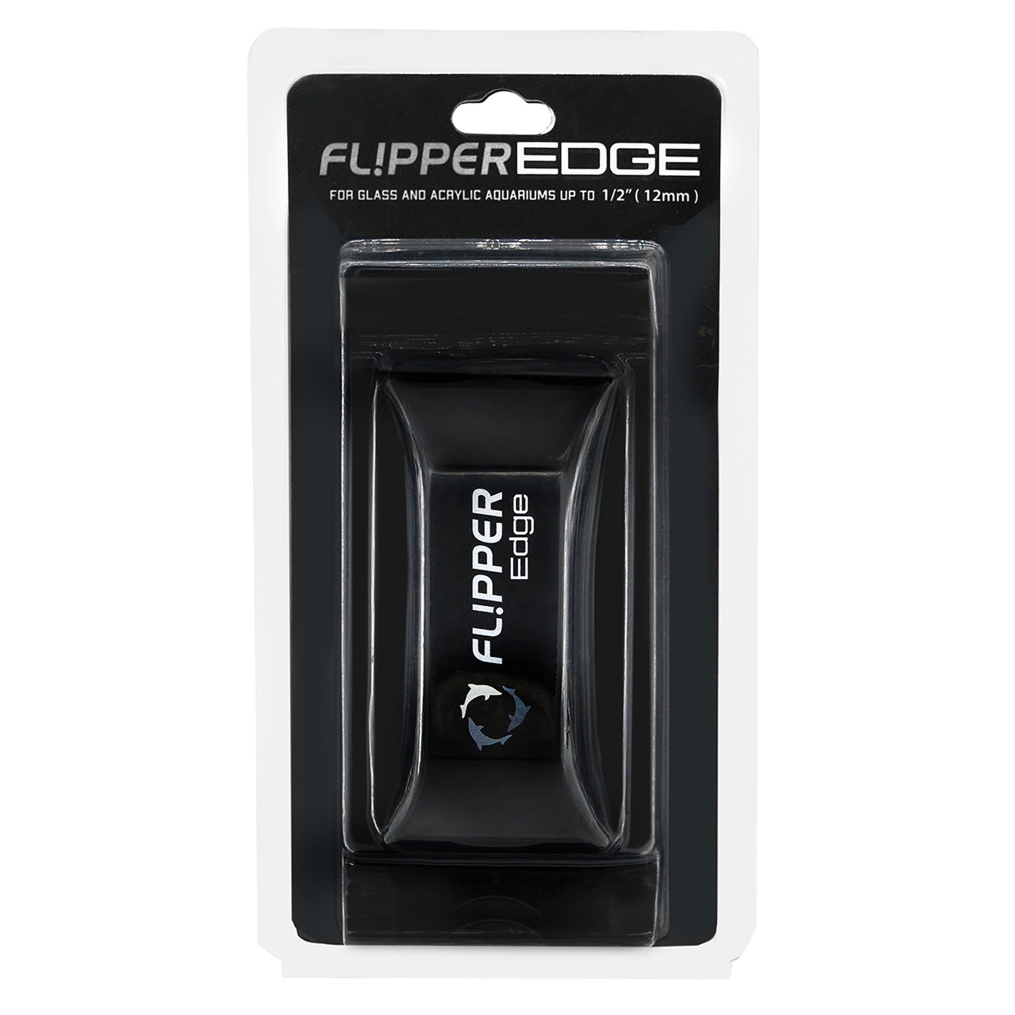 Flipper Edge Standard Float Magnetic Algae Cleaner for Aquarium Glass - Up to 1/2 Inch Thick | Easy Algae Removal Tool for Fish Tank Maintenance, Cleaning & Crystal Clear Water