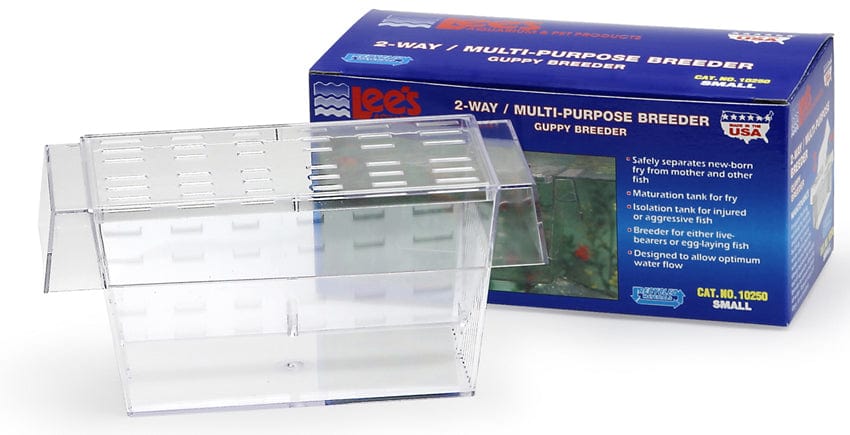 Lee's 2 Way Breeder Box for Aquarium Fish Breeding - Ideal for Guppy, Betta, and Livebearer Fish Tanks
