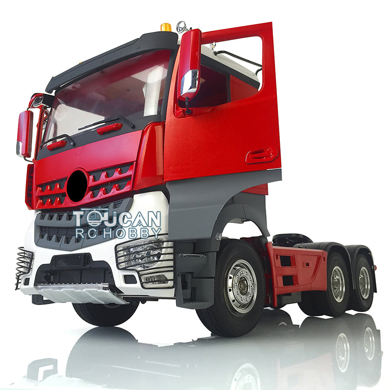 1/14 Scale Toucan Hobby 6x4 RC Tractor Truck with 3 Axles - Remote Control Construction Vehicle Kit with Painted Body & DIY Parts - Perfect for RC Enthusiasts, Construction Vehicle Collectors, and STEM Learning Projects
