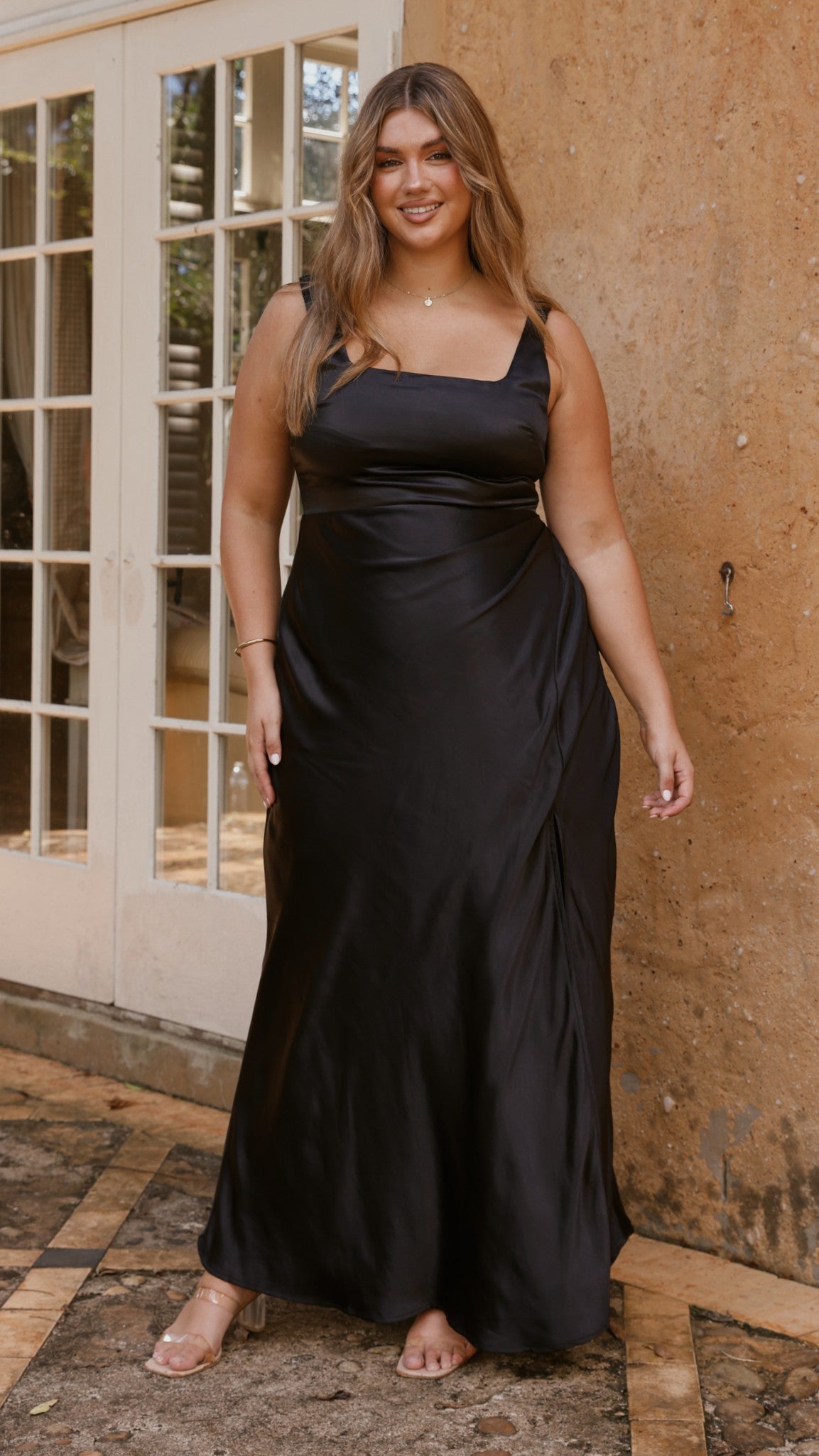 Alaria Maxi Dress for Women - Elegant Black Long Flowy Summer Dress for Beach, Vacation & Casual Wear