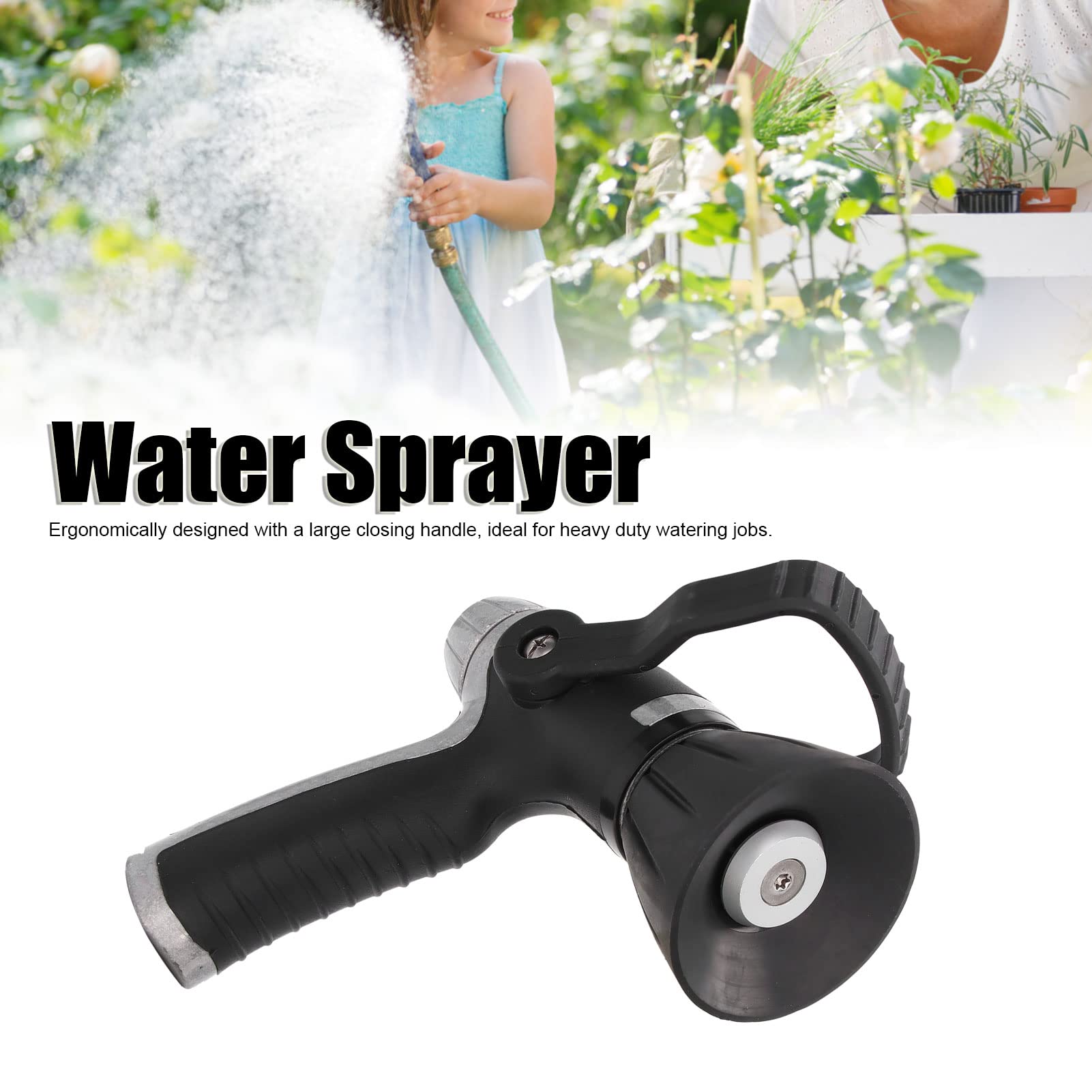 Heavy Duty Garden Hose Nozzle - 360 Degree Rotating Water Sprayer with Easy Installation for Lawn, Yard & Outdoor Cleaning | Perfect for Gardening, Car Washing & Patio Maintenance
