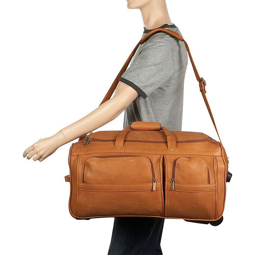 David King & Co. 20 Inch Rolling Duffel Bag - Lightweight Expandable Carry-On Luggage with Wheels for Travel, Gym & Weekend Trips - Black, One Size