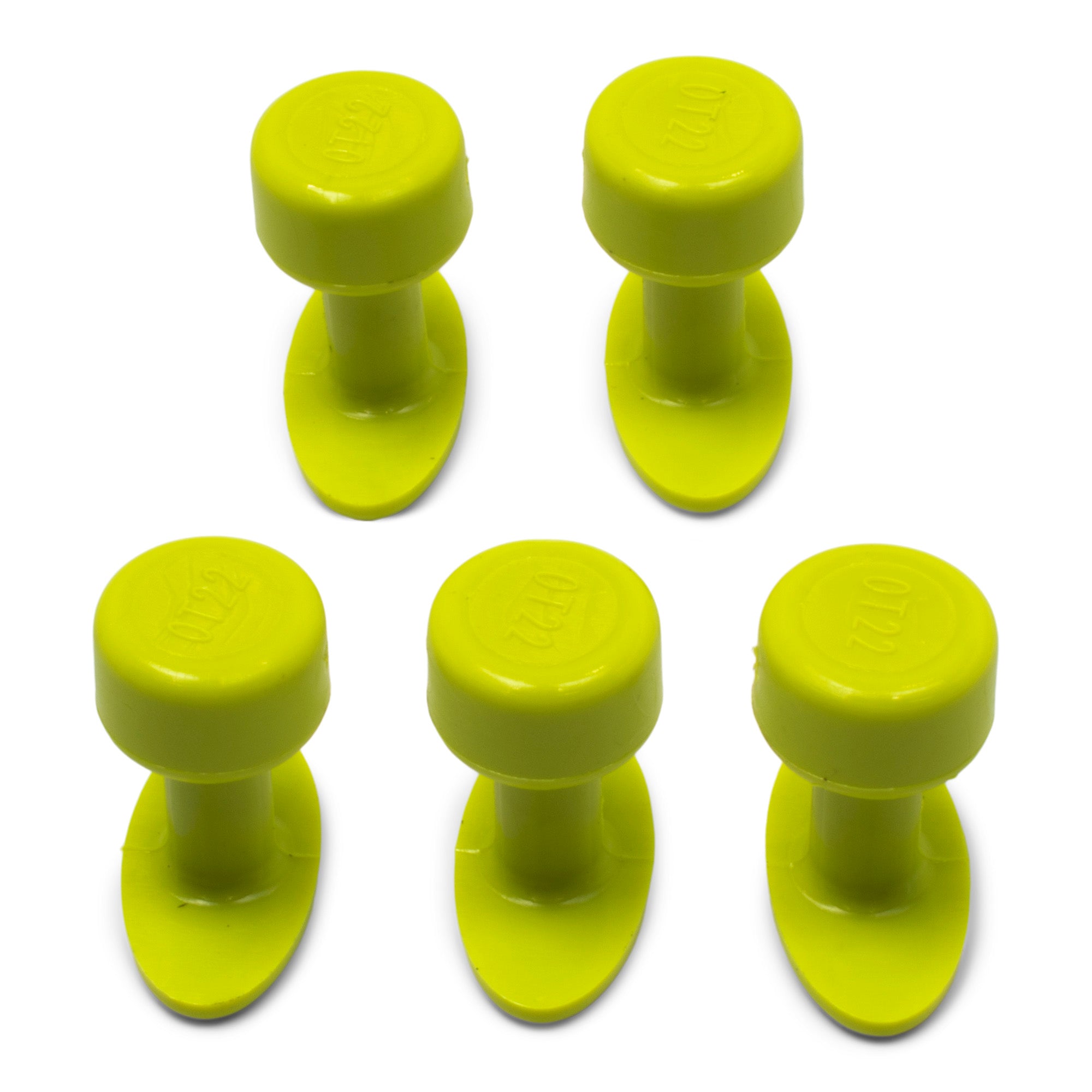 Gang Green 22mm Smooth Oval Glue Tabs - 5 Pack | Strong Adhesive Mounting Tabs for Crafts, DIY Projects & Home Decor | Perfect for Scrapbooking, Wall Hanging & Office Organization