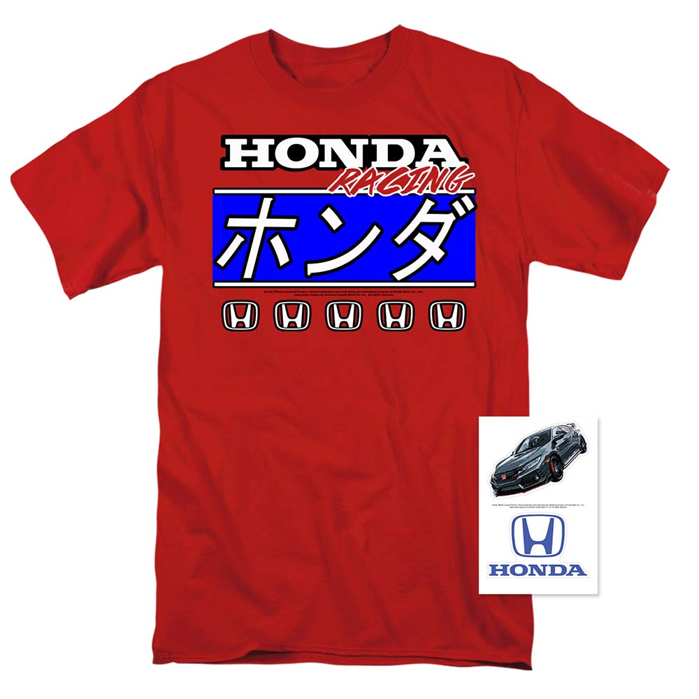 Honda Auto Racing Kanji T-Shirt - Japanese Style Graphic Tee for Car Enthusiasts | Perfect for Casual Wear, Street Fashion & Motorsport Events