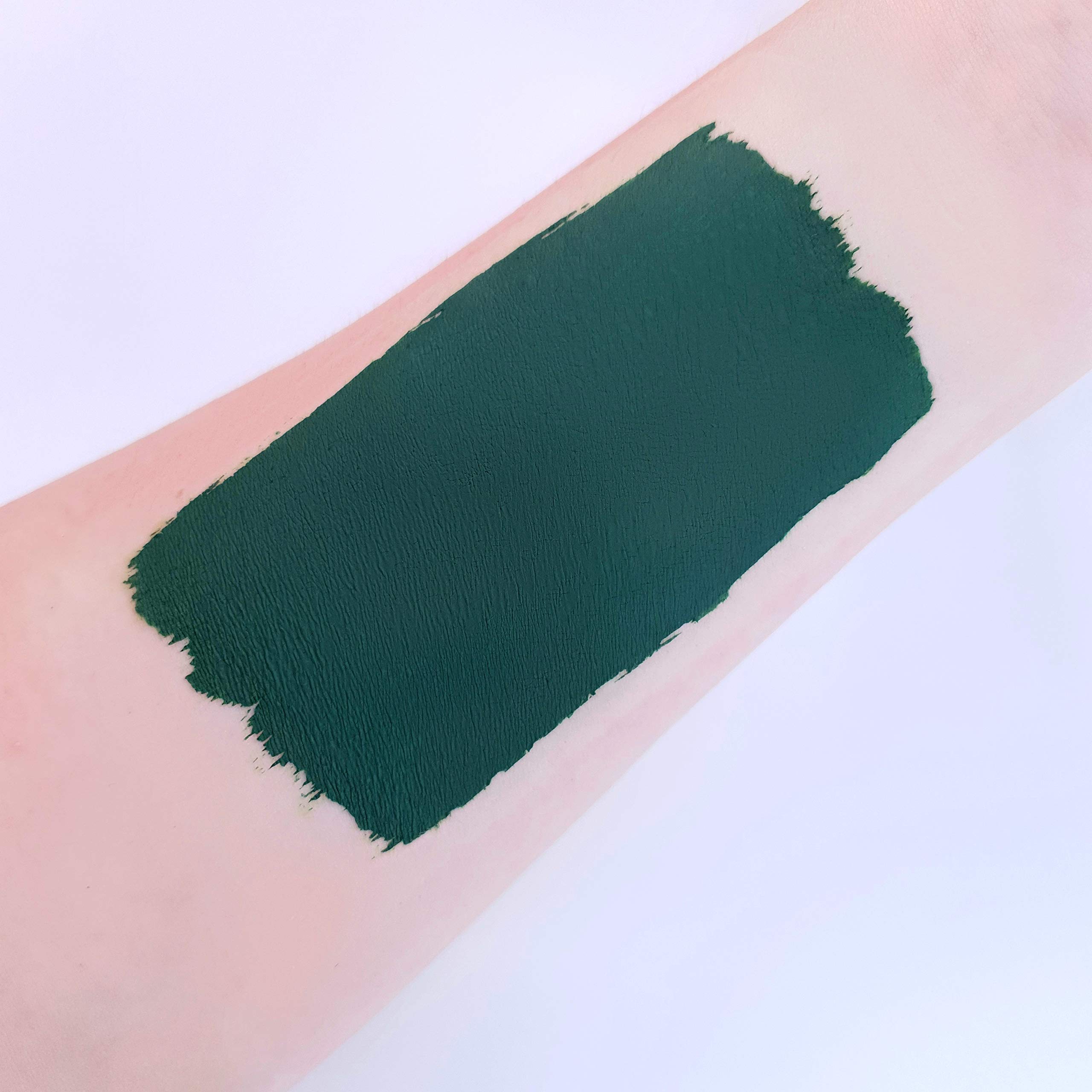 Professional Dark Green Face & Body Paint Cake Pots - Water-Based Makeup for Adults & Kids - 1.26oz - Perfect for Halloween, Cosplay, Theater & Face Painting Parties