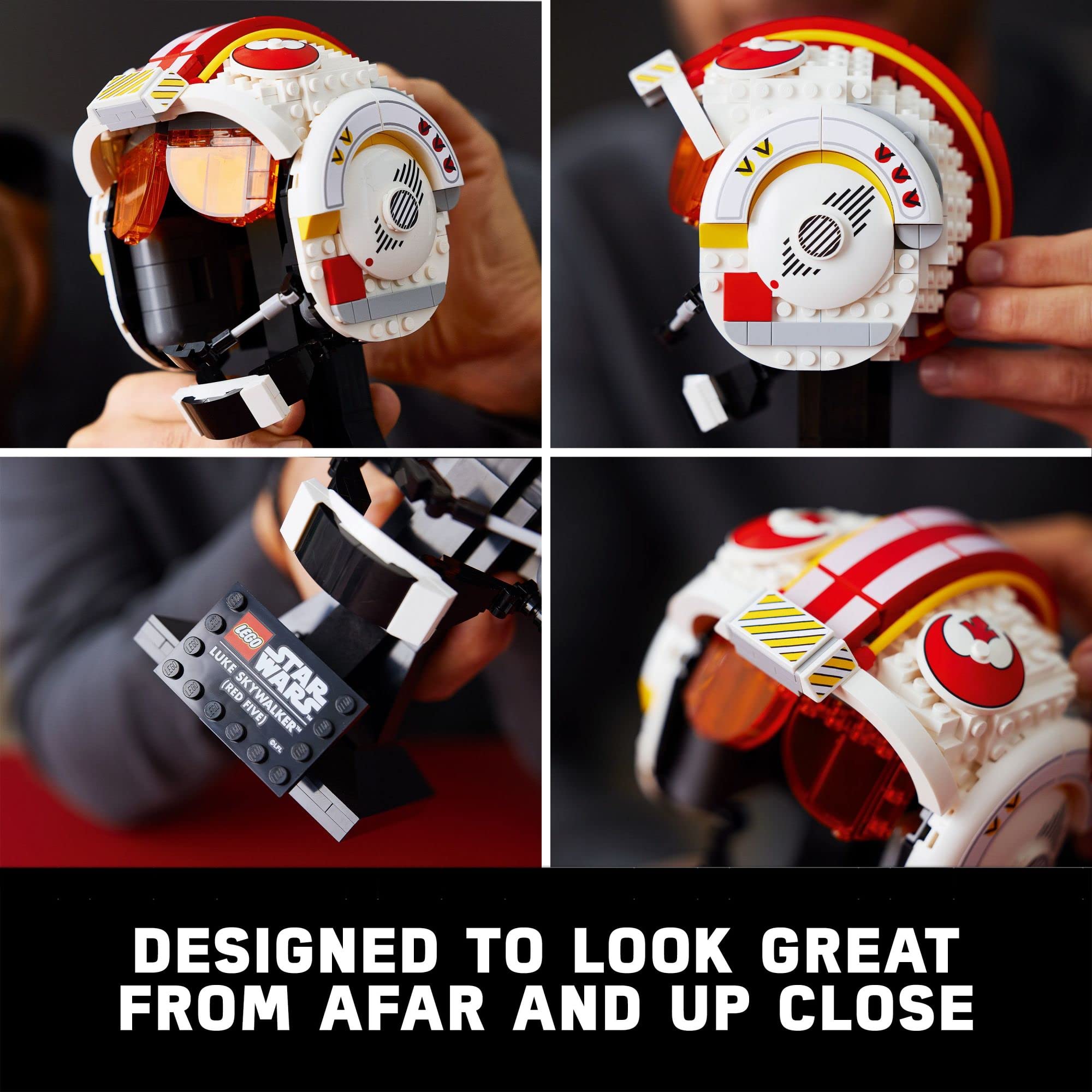 LEGO Star Wars Luke Skywalker Red 5 Helmet Building Kit 75327 - Collectible Display Model for Adults, Perfect Gift for Star Wars Fans, Husband & Wife - Home Office Decor, Birthday Present for Men & Women | Build & Display for Star Wars Collections & Movie Nights