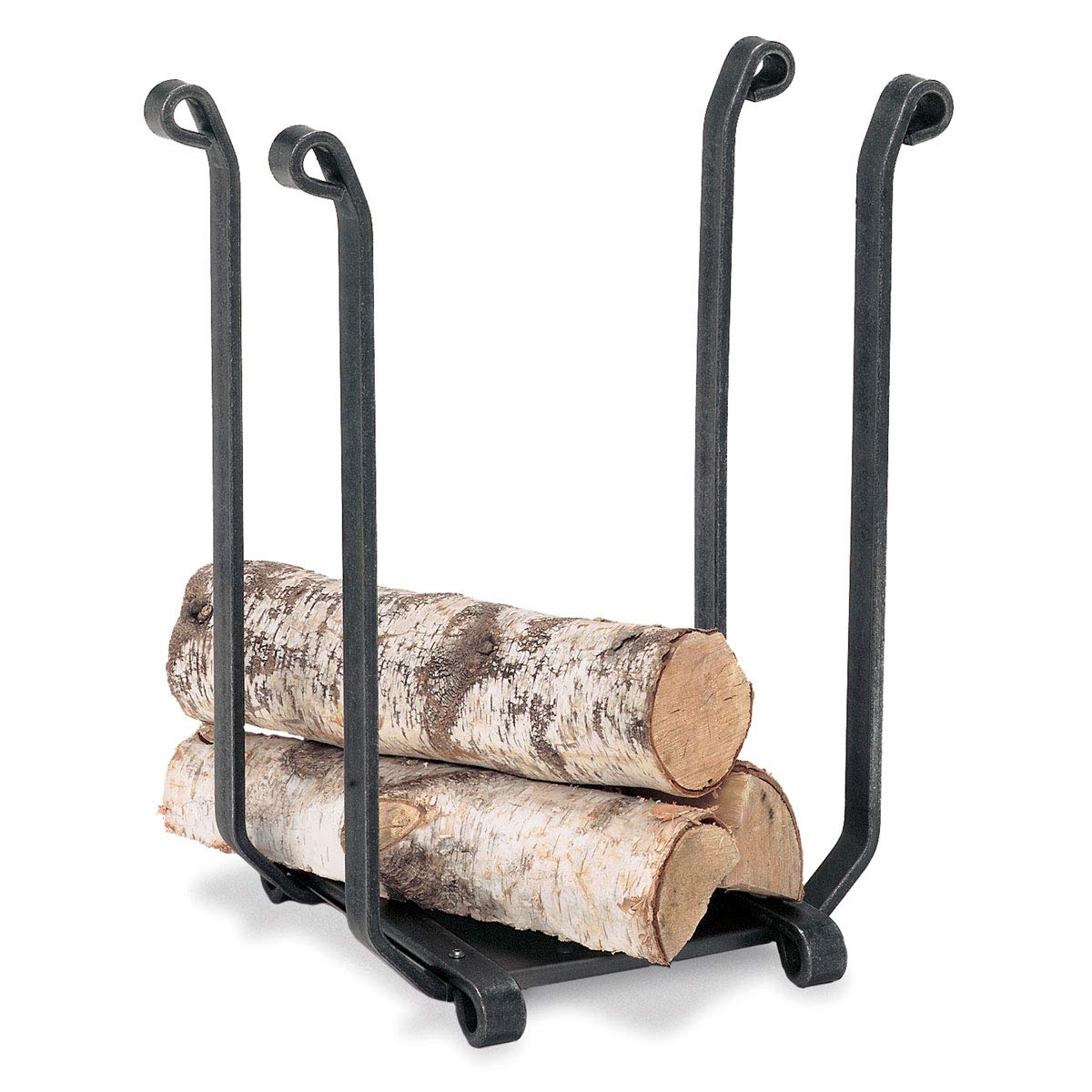 Pilgrim Home and Hearth 18526 Blacksmith Wood Holder - Rustic Fireplace Log Rack for Firewood Storage - Perfect for Fireplace, Camping & Outdoor Decor