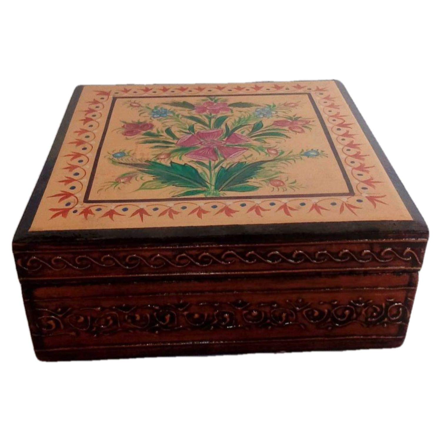 Handmade Jewelry Organizer Box - Premium Wooden Jewelry Storage Box for Women | Award-Winning Indian Artisan Crafted | Perfect for Travel, Home Decor & Gift Giving