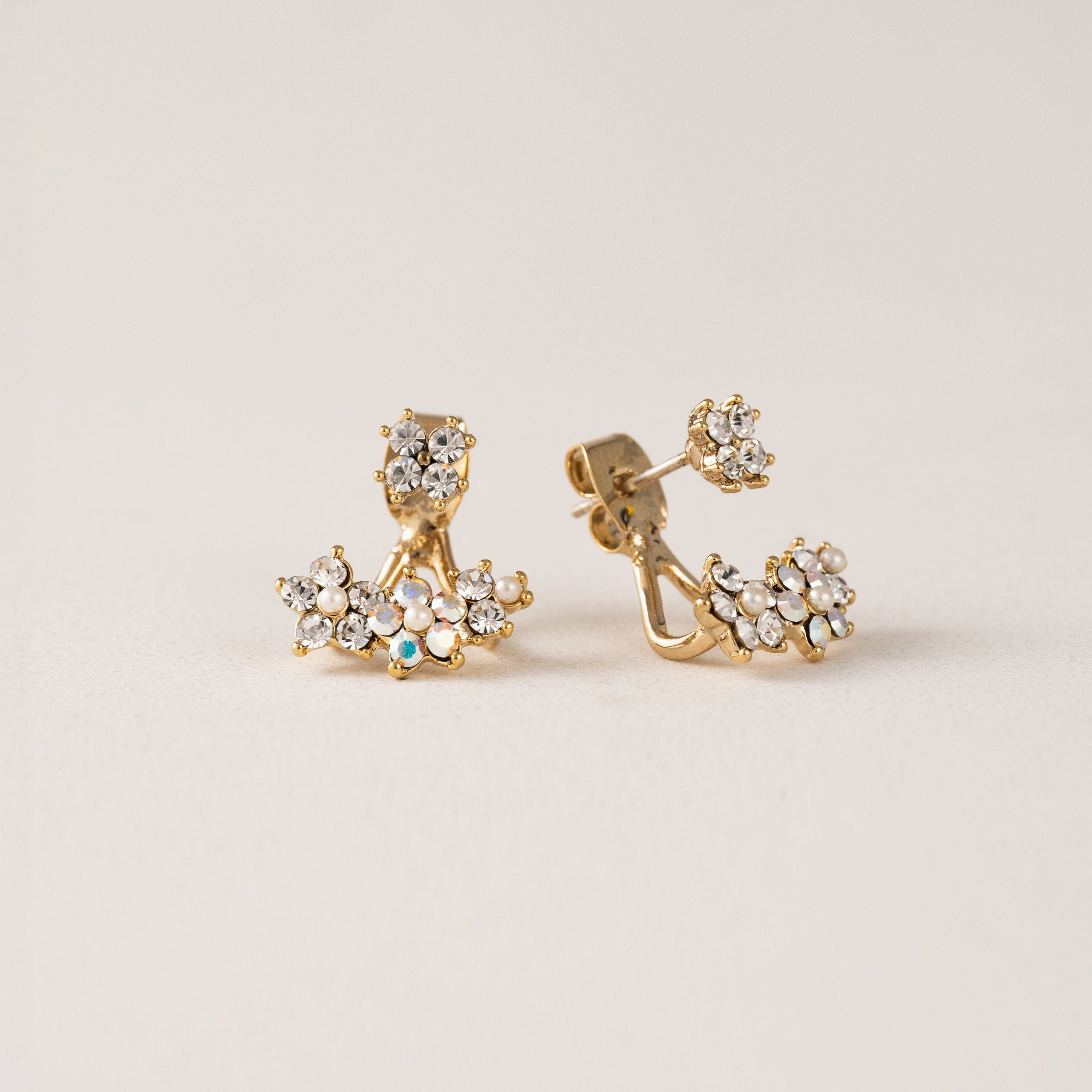 Petal Pusher Ear Jacket - Elegant Floral Ear Cuff for Women | Perfect for Weddings, Parties & Date Nights