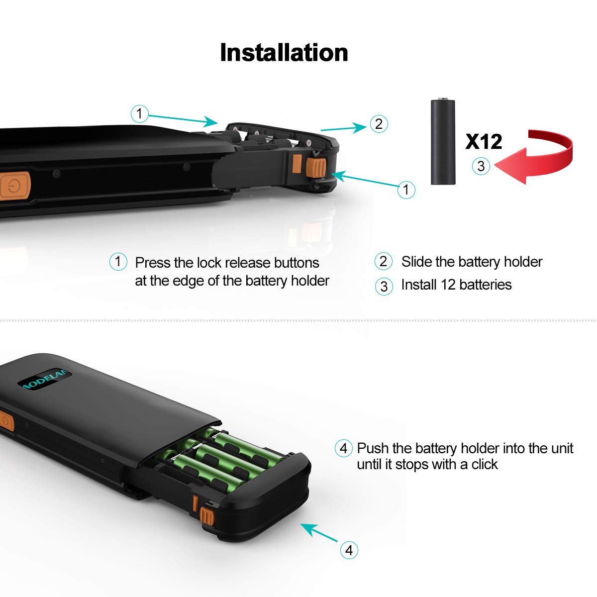 AODELAN External Flash Battery Pack - Rapid Flash Recycling & Portable Power for Nikon Speedlite SB900, SB910, SB5000 - Replaces Nikon SD-9 (12 AA Batteries) - Perfect for Wedding Photography, Studio Shoots & Outdoor Events