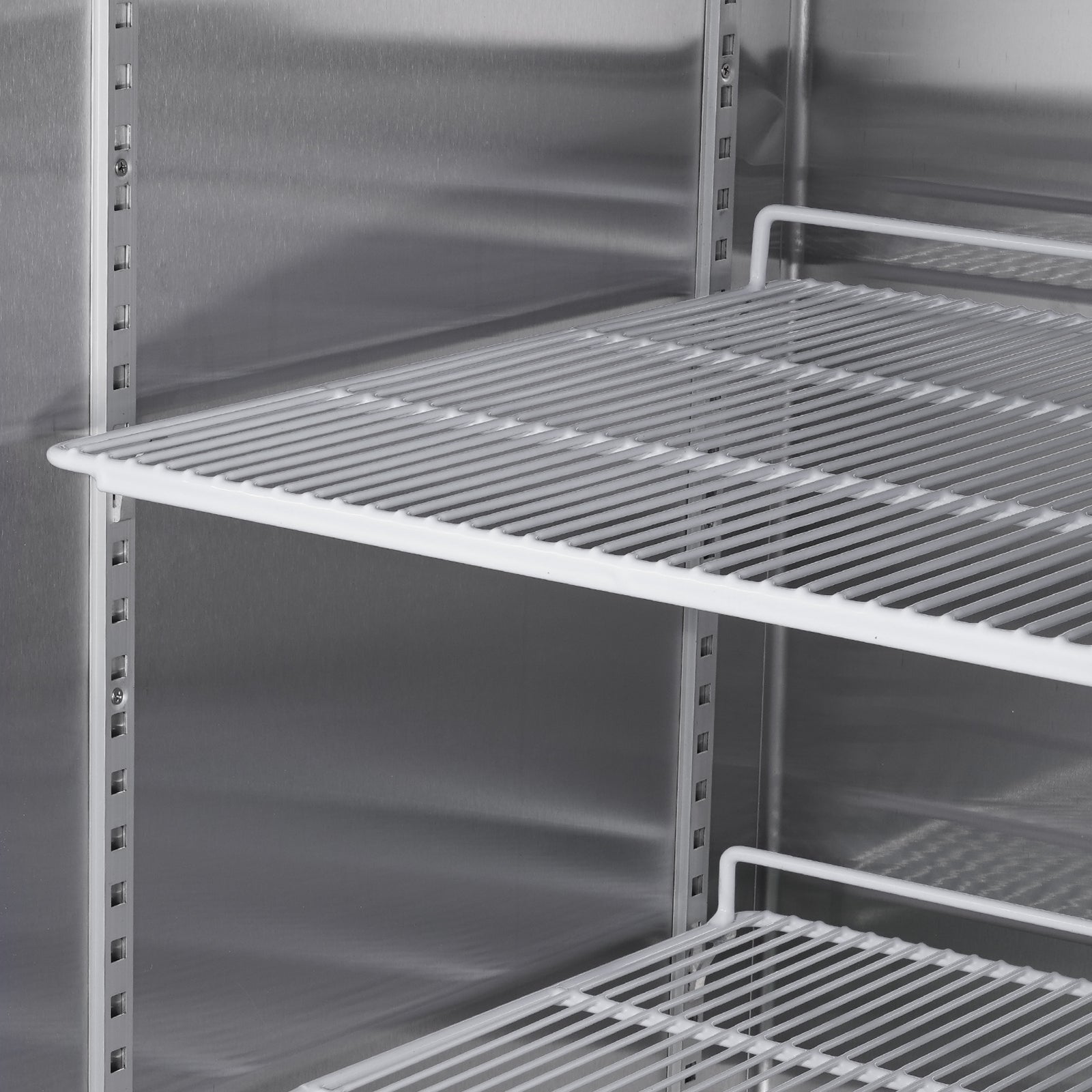 27'W Commercial Stainless Steel Refrigerator Freezer with Fan Cooling - Perfect for Restaurants, Grocery Stores & Catering Businesses