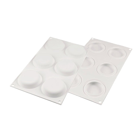 SILIKOMART Round Tart Ring Kit - 80 Pieces Silicone Baking Molds & Metal Rings for Professional Pastry Chefs | Perfect for Tarts, Pies, and Dessert Making at Home or Bakery