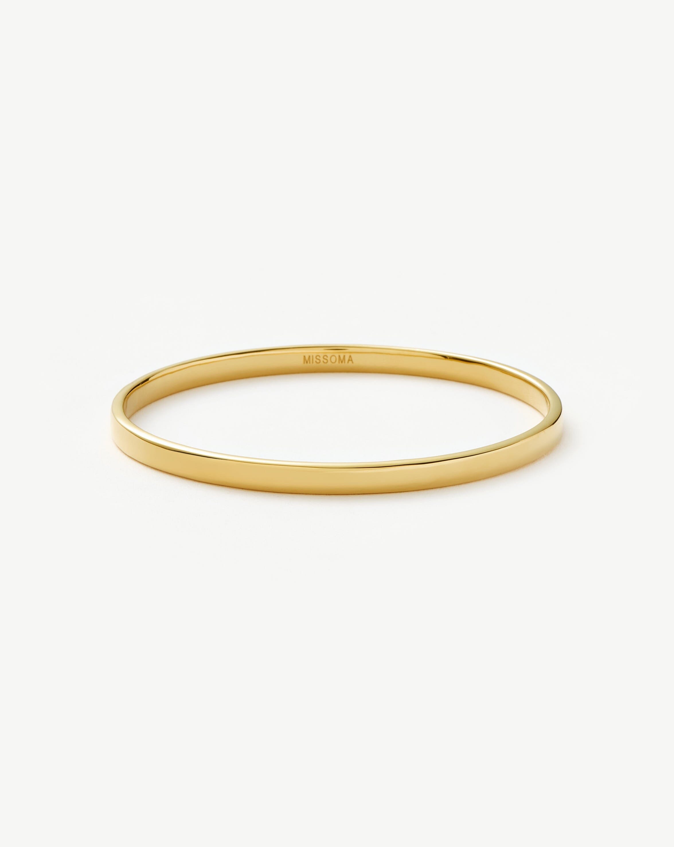 18k Gold Plated Classic Round Bangle Bracelet for Women - Elegant Stackable Jewelry for Everyday Wear, Parties & Special Occasions