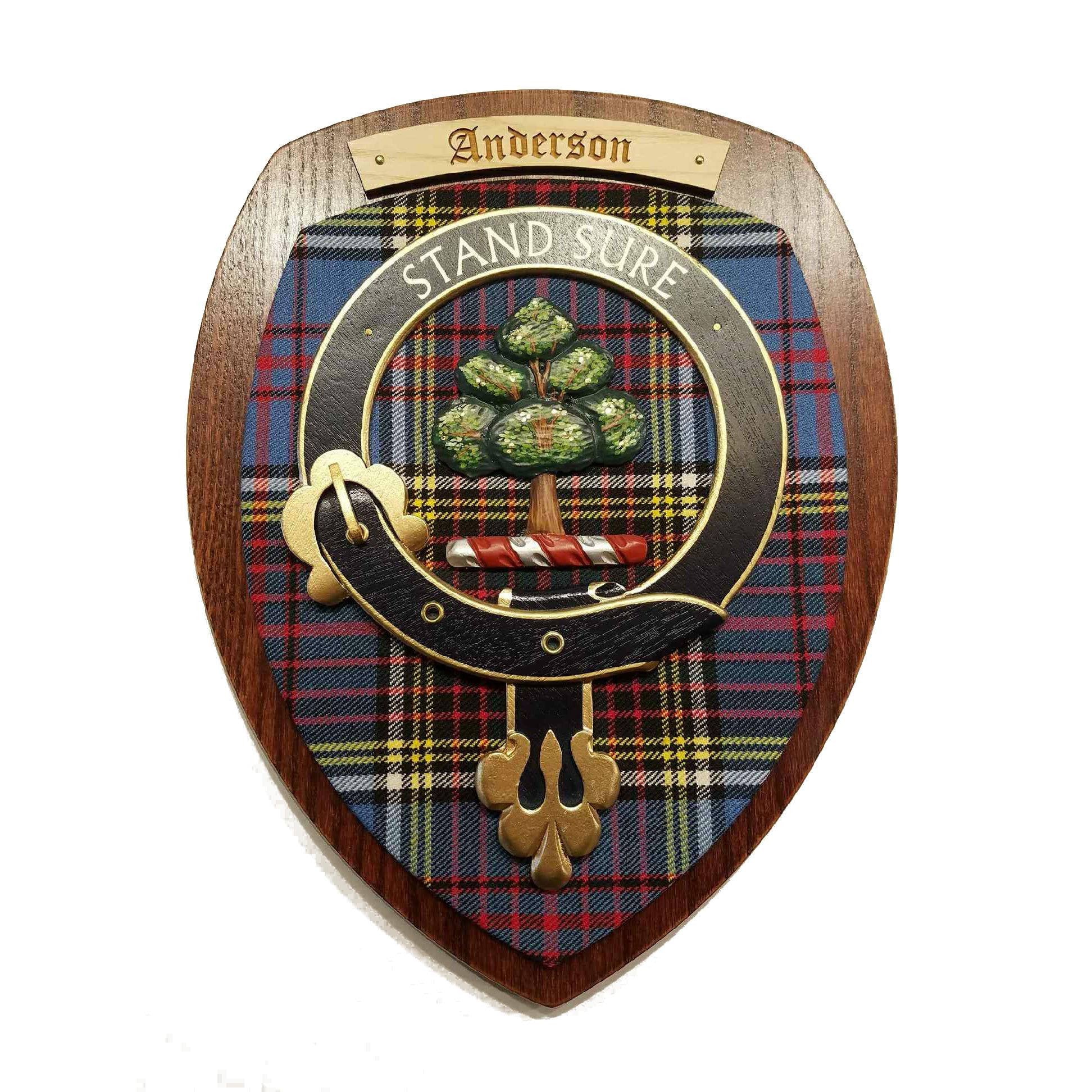 Handmade Scottish Clan Crest Wall Plaque - Large Wooden Family Crest Decor for Home & Office | Perfect for Gifts, Wall Art, and Scottish Heritage Displays