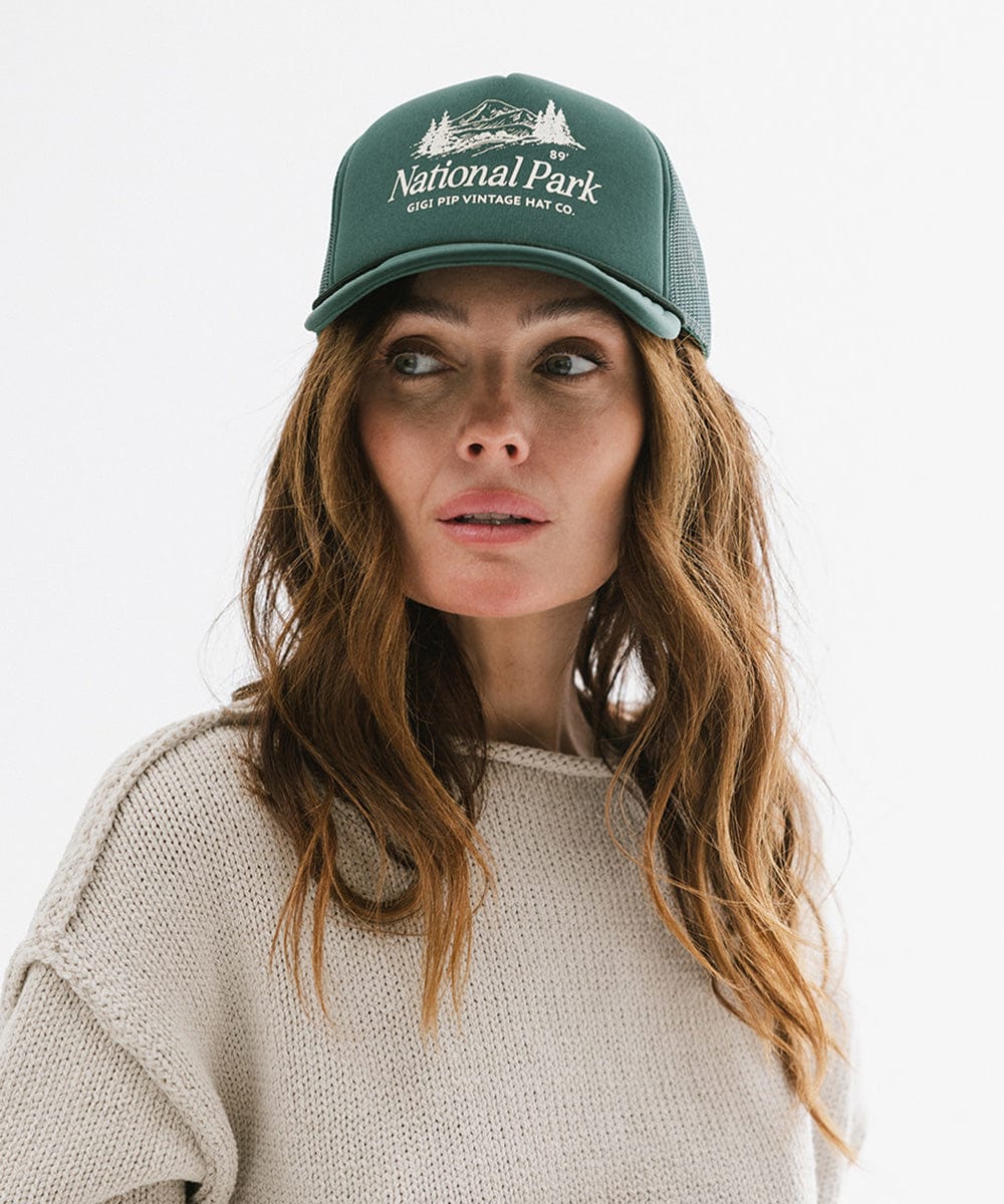 National Park Foam Trucker Hat - Comfortable Adjustable Snapback Cap for Outdoor Adventures, Hiking & Travel