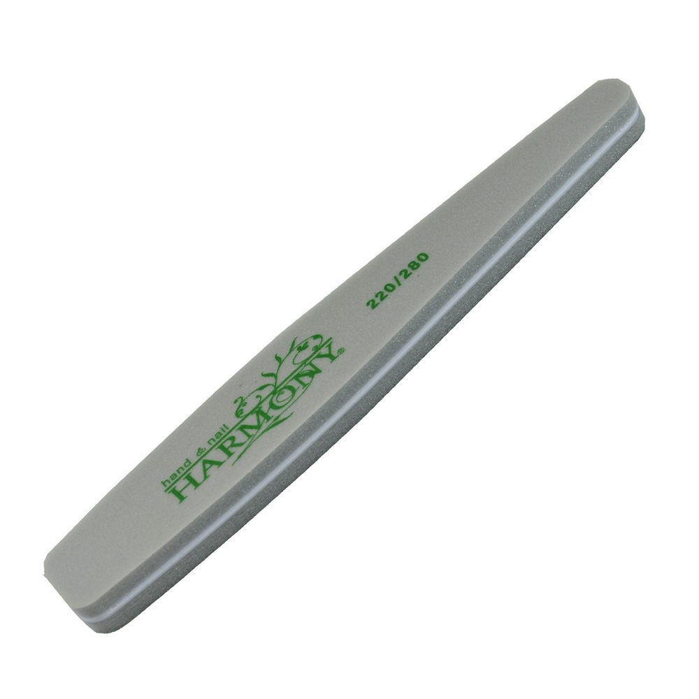 Hand & Nail Harmony 220/280 Grit Nail Buffer Block - Professional Manicure & Pedicure Tool for Smoothing, Shining and Polishing Natural & Acrylic Nails at Home or Salon