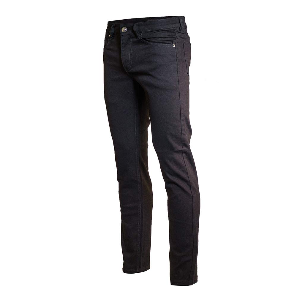 Minimalist Men's Skinny Slim Fit Jeans - Trendy Black Denim Pants for Casual Wear & Night Out | Comfortable Stretch Fabric for Everyday Style