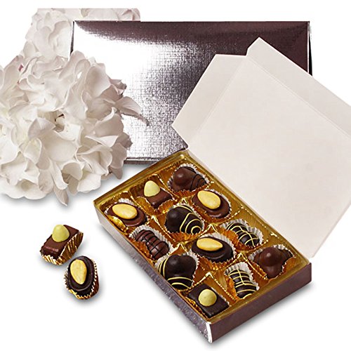 25 Pack Silver Candy Boxes - 5 3/4