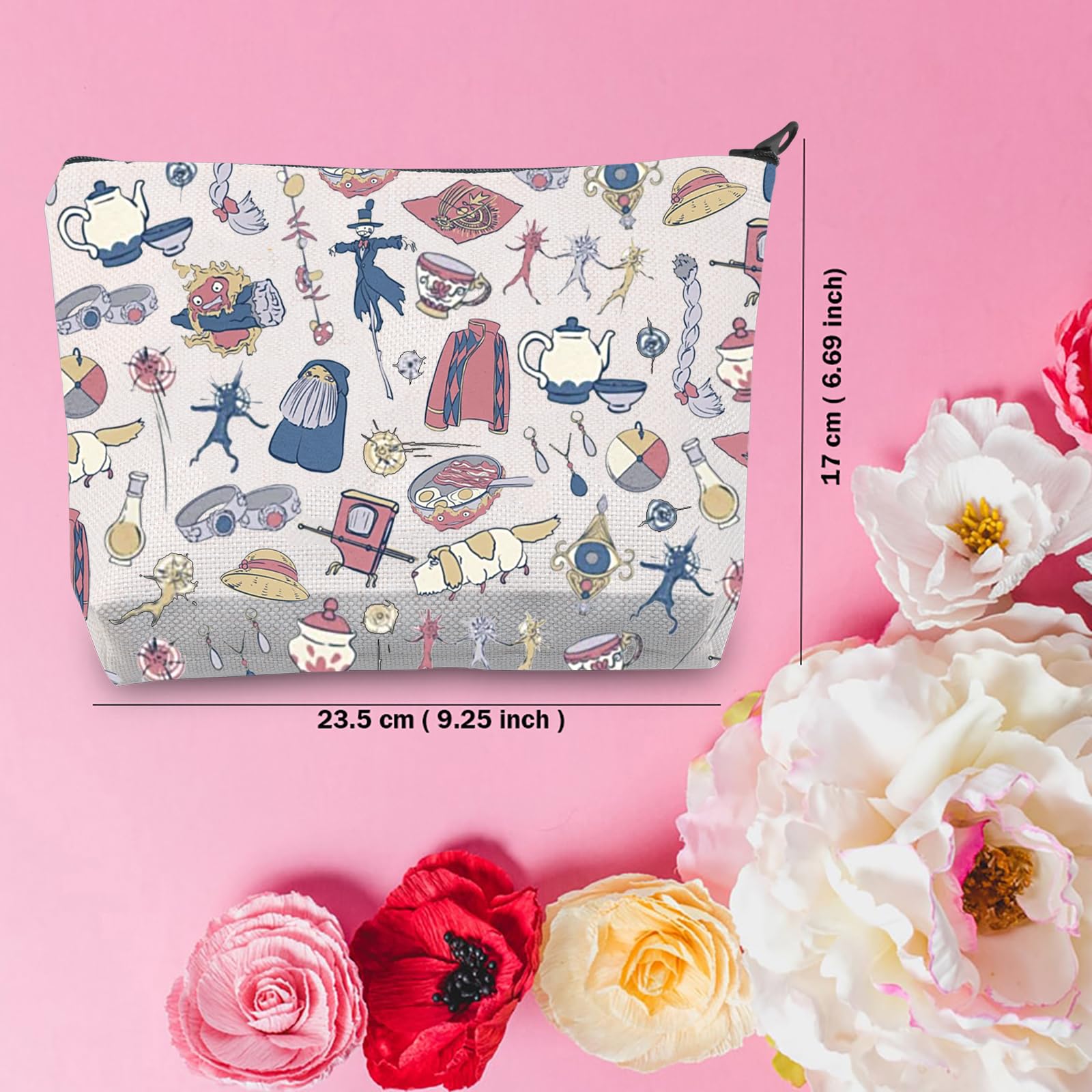 TSOTMO Anime Makeup Bag for Manga & Comic Fans - Japanese Cartoon Character Zipper Pouch - Perfect Gift for Anime Lovers (Great for Cosplay, Travel & School Essentials Storage)