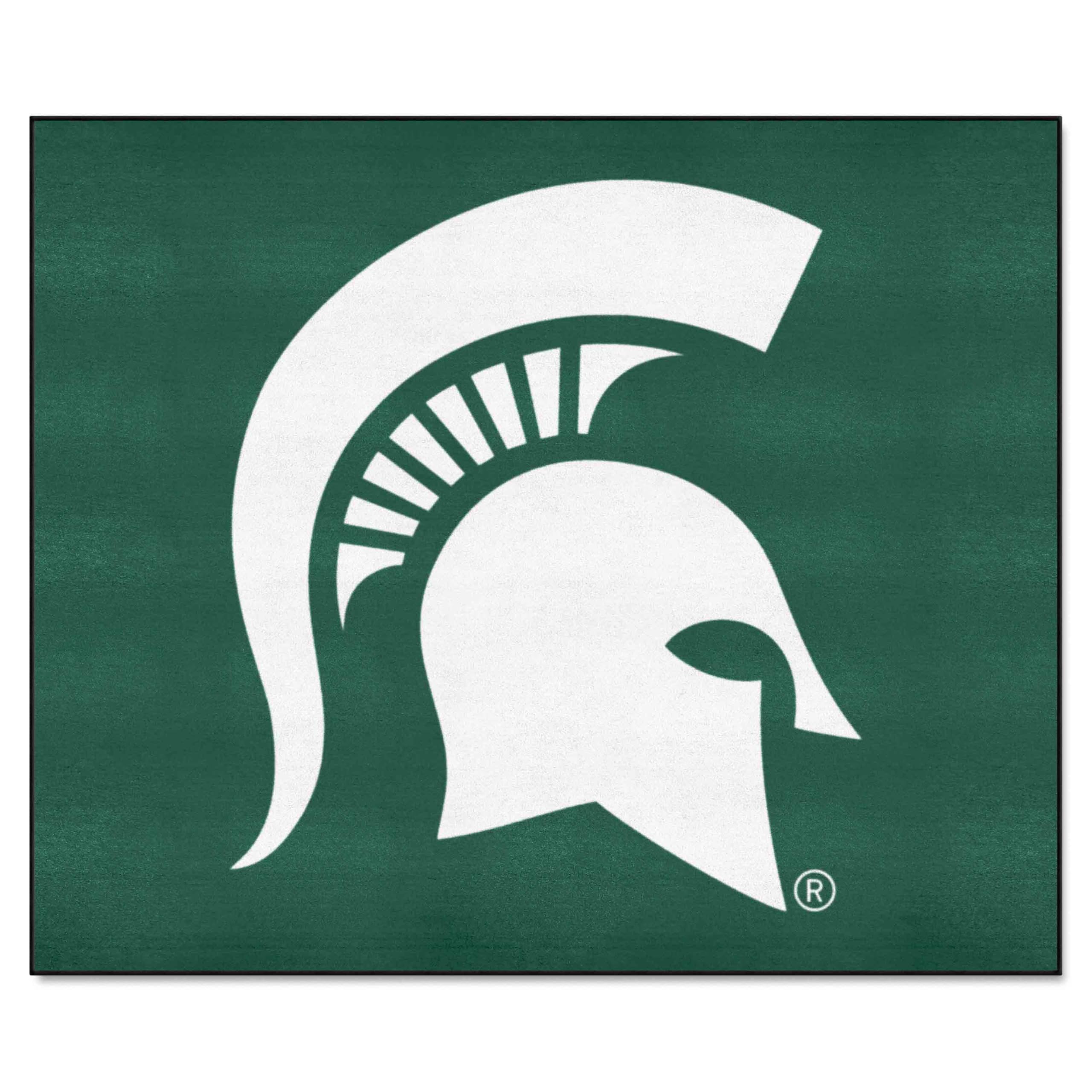 FANMATS 4528 Michigan State Spartans 5ft x 6ft Tailgater Rug - NCAA Team Sports Fan Area Rug, Durable Home Decor Mat for Game Day, Tailgating, Man Cave & College Dorm Room