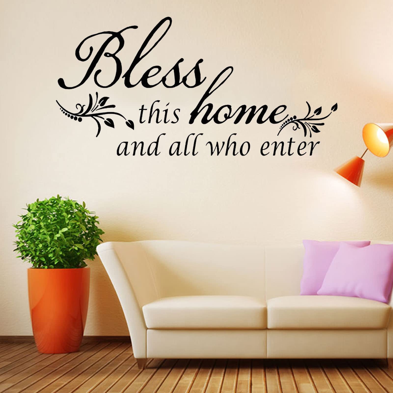 Waterproof Wall Stickers - Removable Vinyl Decals for Home Decor - Bless This Home