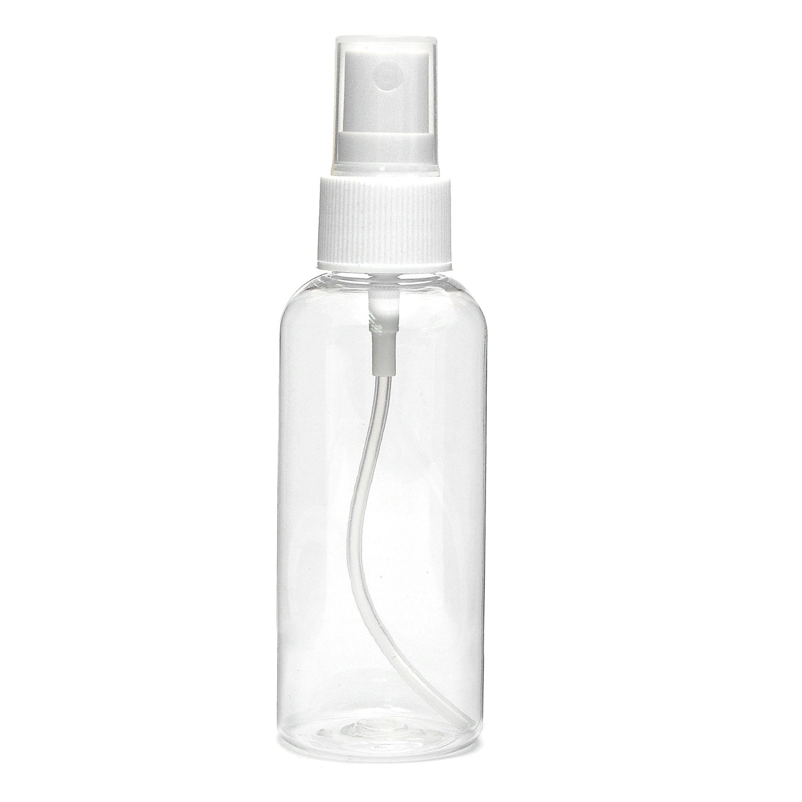 100ML Refillable Travel Perfume Atomizer - Transparent Plastic Mini Spray Bottle for Cosmetics & Makeup | Portable Empty Bottle for Toiletries, Skincare & Fragrance Refills
