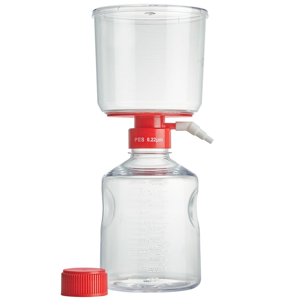 Diamond PureFlow 1000mL Vacuum Filtration System with 0.22μm PES Membrane - Sterile, Individually Wrapped (12/Case) | Ideal for Laboratory, Pharmaceutical & Biotechnology Applications