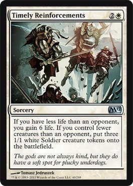 Magic: the Gathering - Timely Reinforcements (Magic 2012 Foil Edition) | Collectible Trading Card Game for MTG Players | Perfect for Deck Building and Competitive Play