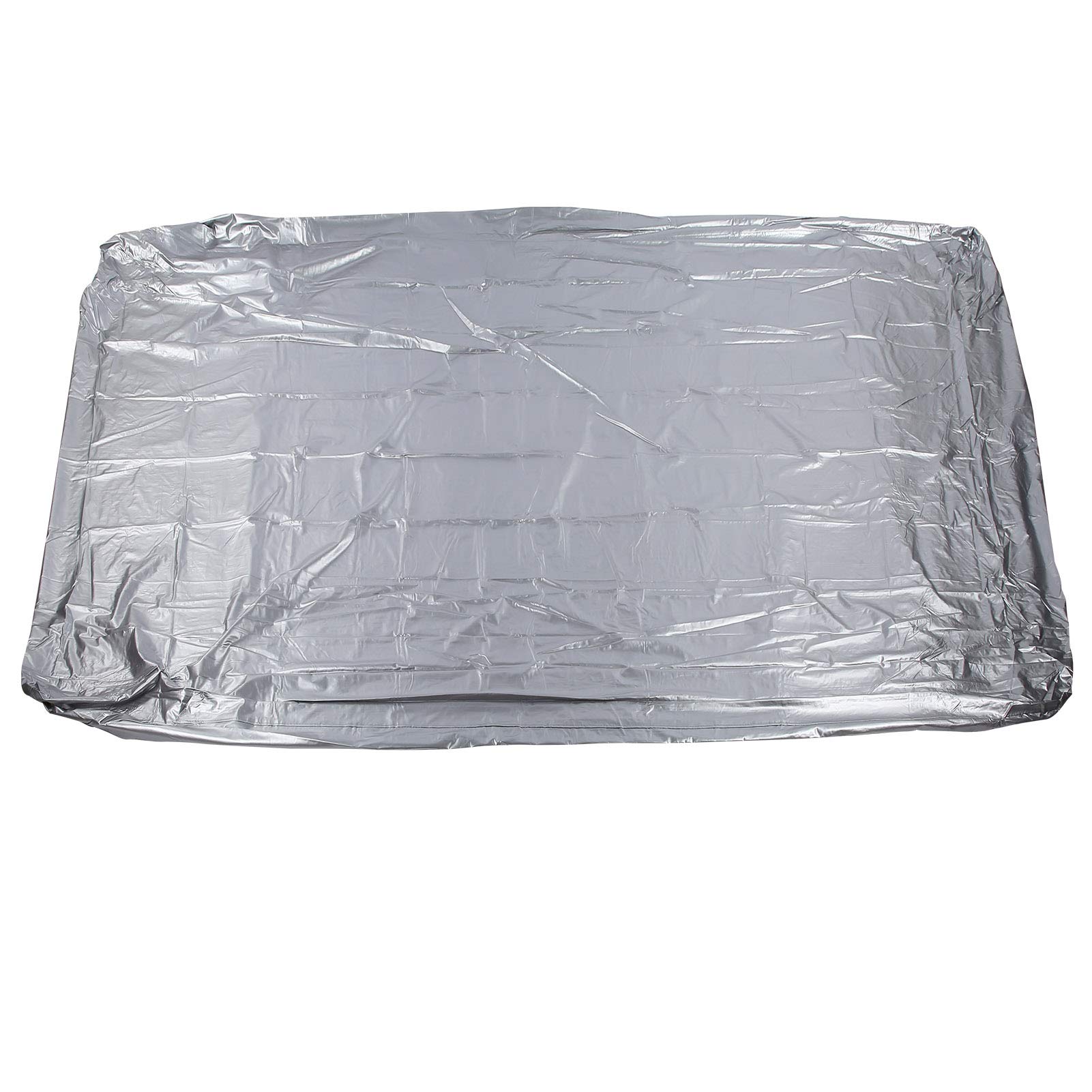 Keenso Waterproof Outdoor Pool Table Cover - Dustproof Billiard Table Protector Lightweight Silver Accessory for Game Room, Patio & Backyard
